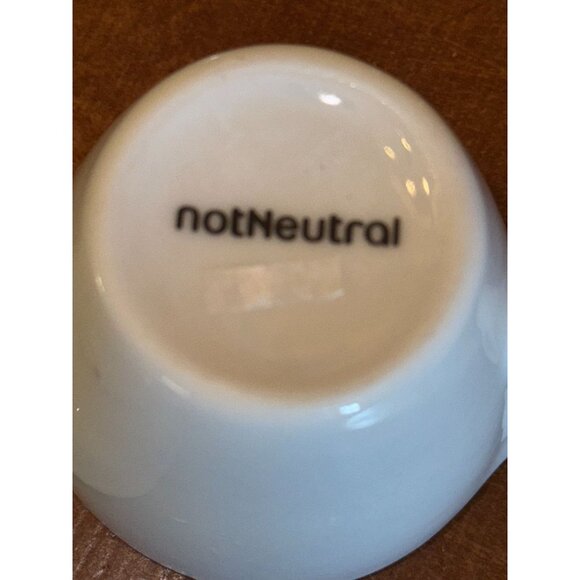 NotNeutral espresso  White Porcelain Cup & Saucer Set - Picture 5 of 9